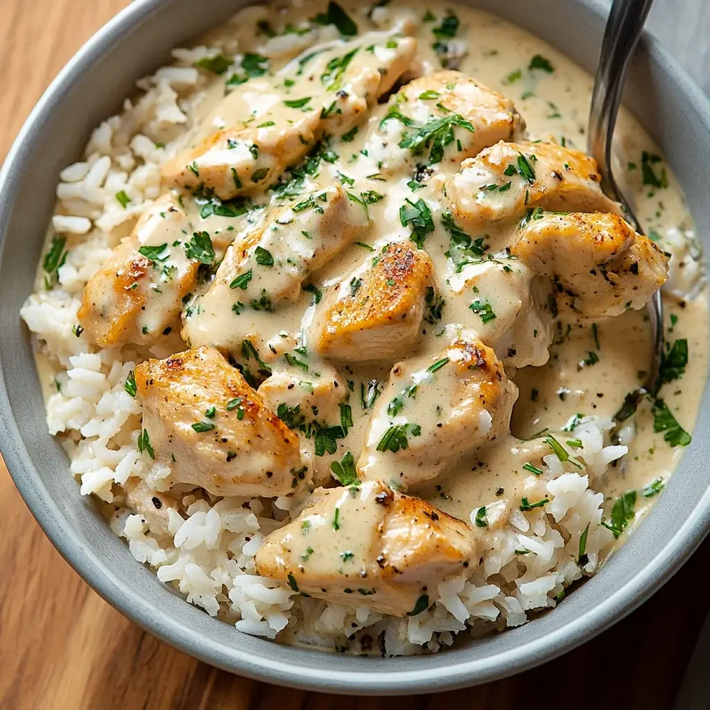 Creamy Herb Chicken & Basmati Rice - Chasety made easy!