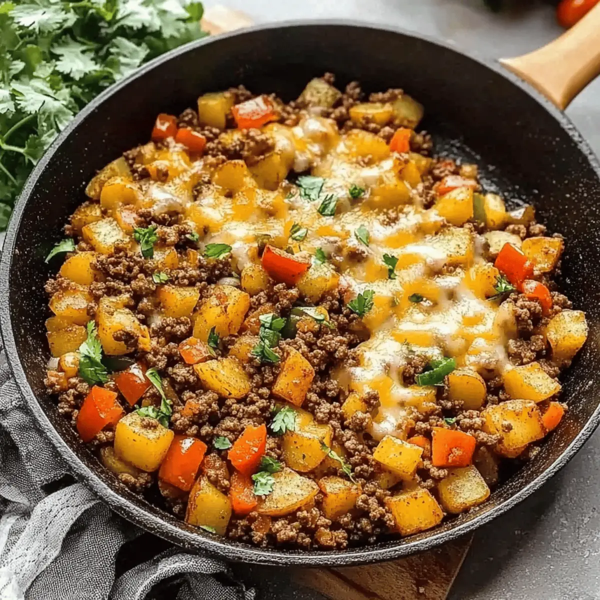 Savor the Flavor: Mexican Ground Beef and Potato Skillet