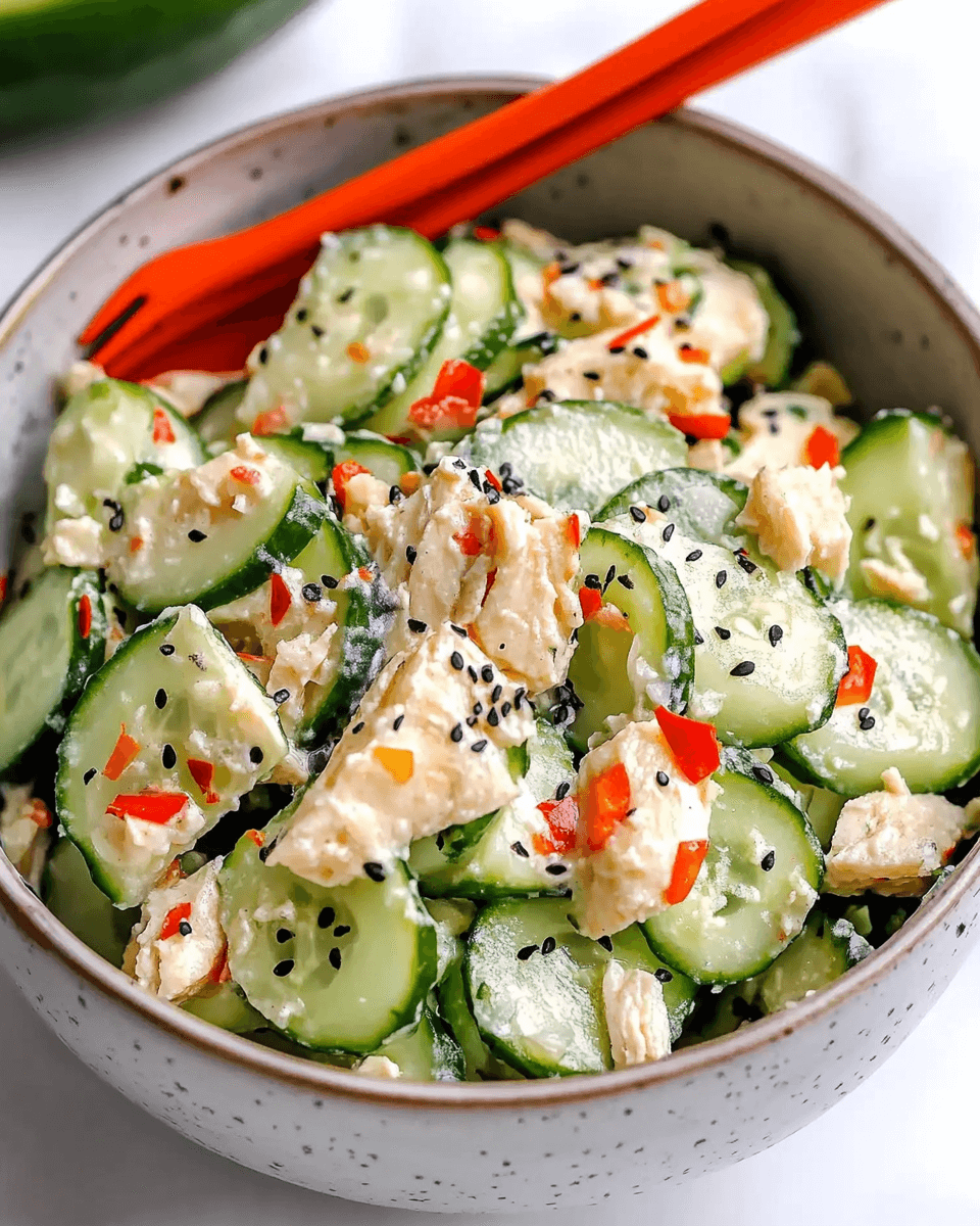 Fresh and Crunchy California Roll Cucumber Salad Recipe Explained!