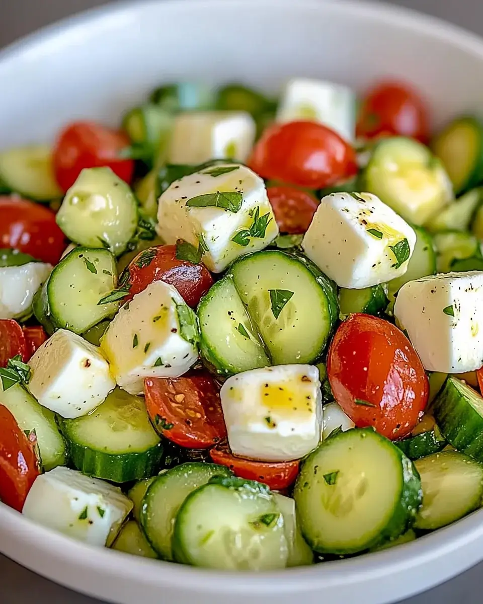 Fresh Cucumber Mozzarella Salad: A Refreshing Delight!