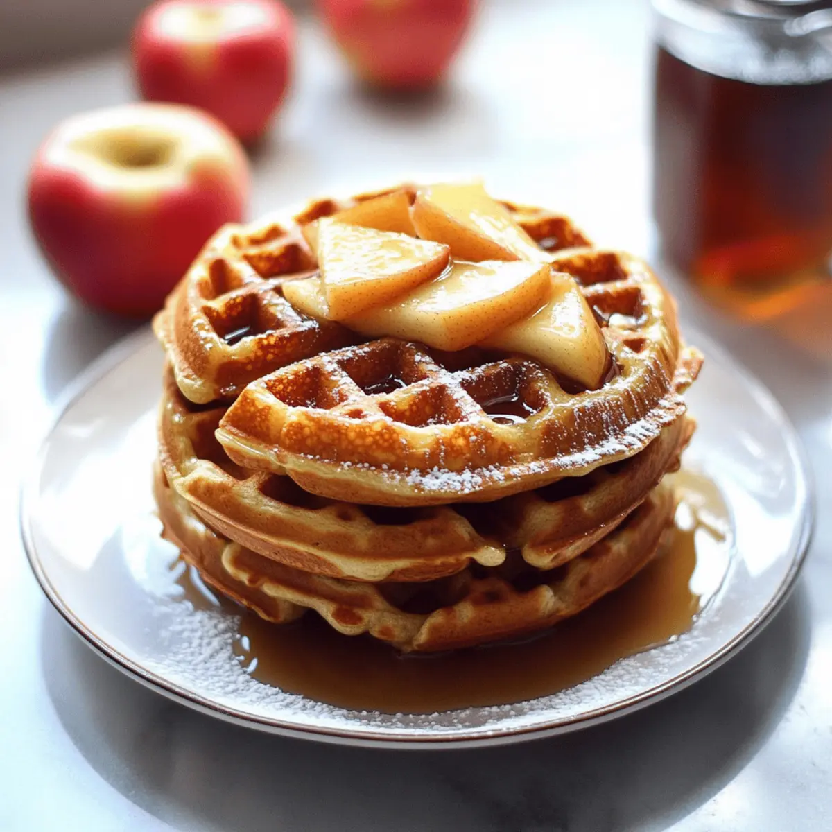 Delicious Apple Cider Waffles for a Cozy Fall Breakfast