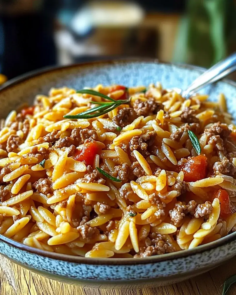 Ground Beef Orzo: A Delicious One-Pan Meal to Try!