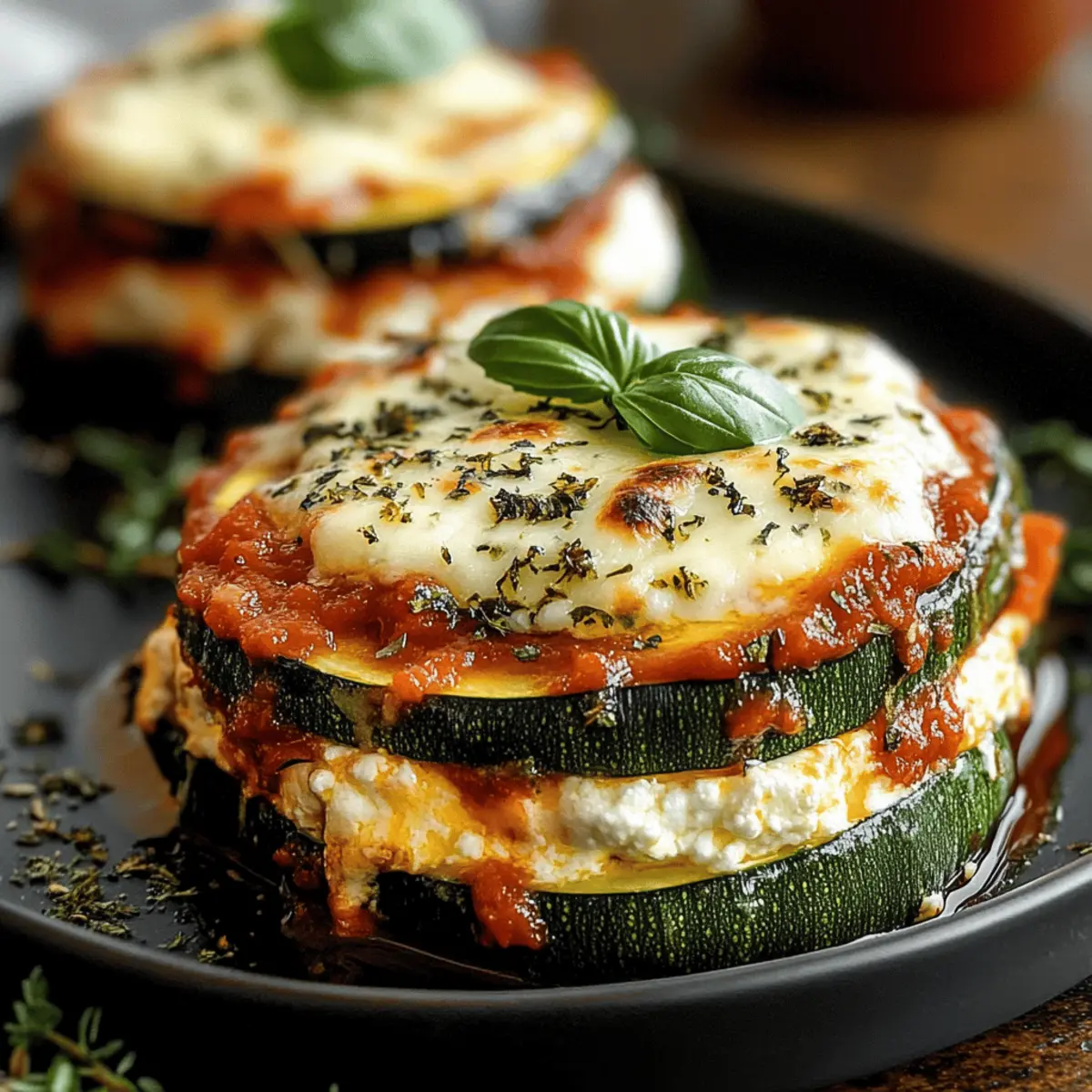 Zucchini Ricotta Melts with Marinara: A Low-Carb Comfort!