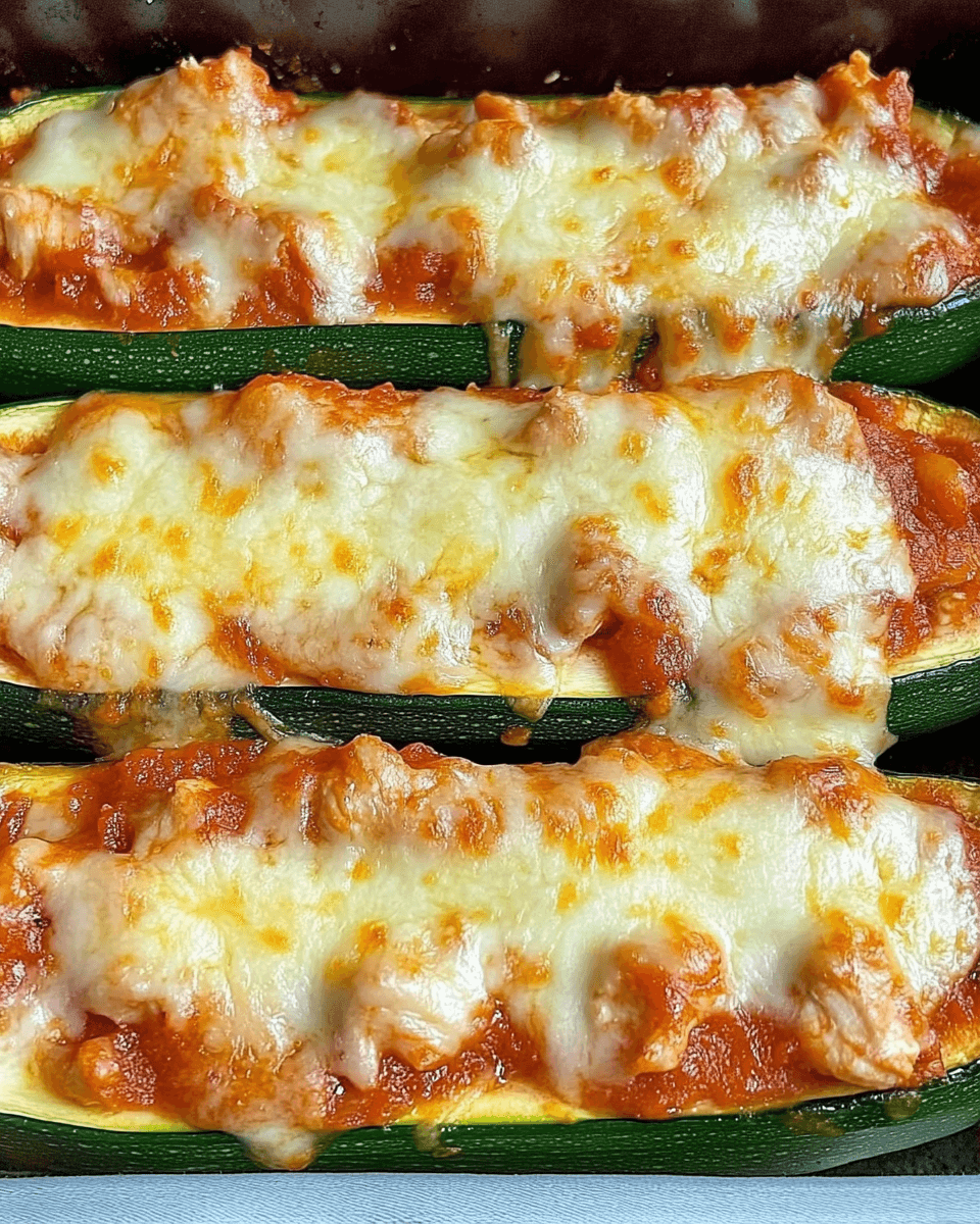 Keto Chicken Parmesan Zucchini Boats: A Delicious Twist!
