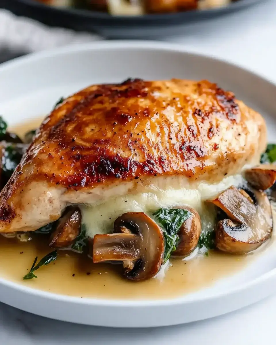 Mushroom Stuffed Chicken Breast - Quick and Easy Recipe!
