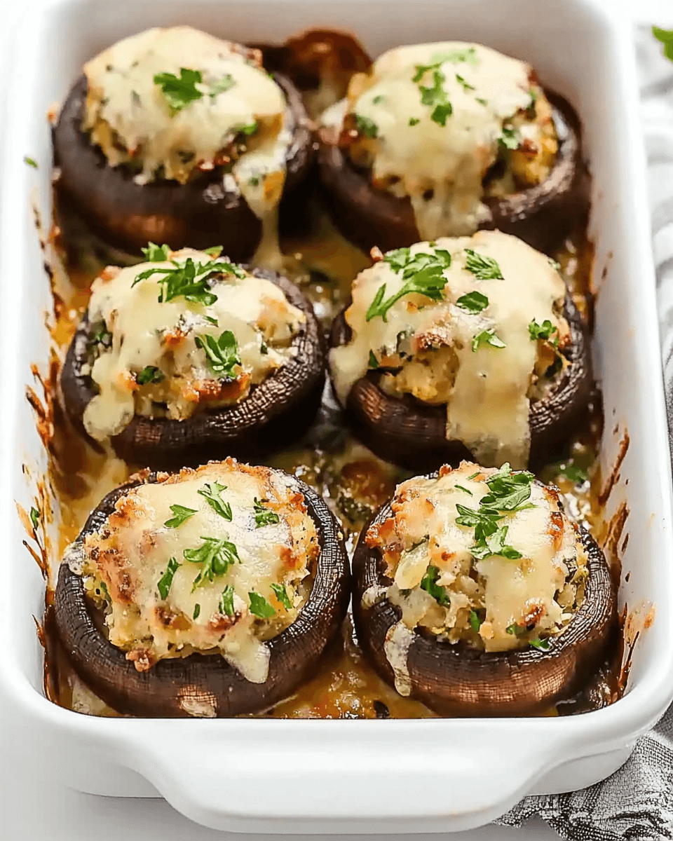 Tasty Olive Garden Stuffed Mushrooms You Can Make Tonight!