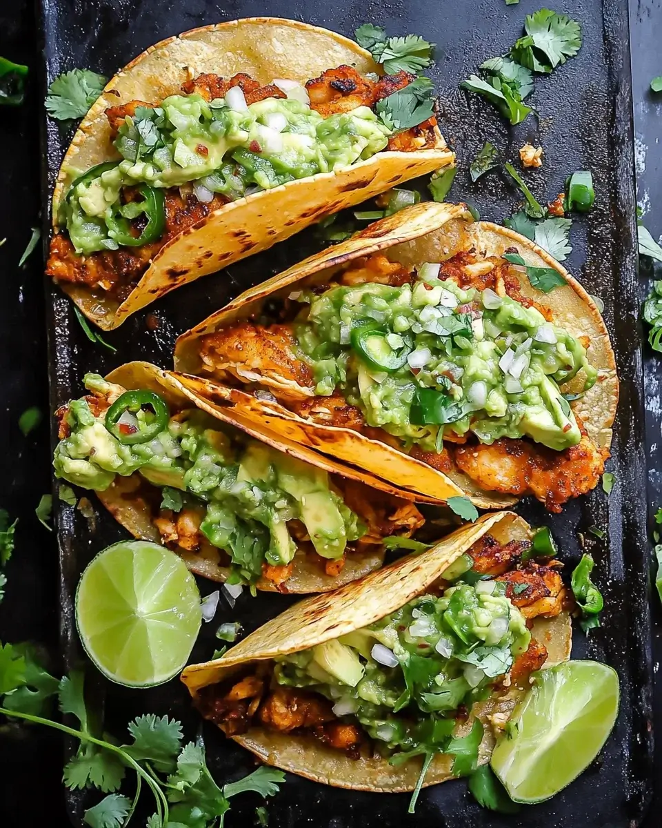 Crispy Poblano Chicken Tacos with Avocado-Jalapeño Salsa delight you!