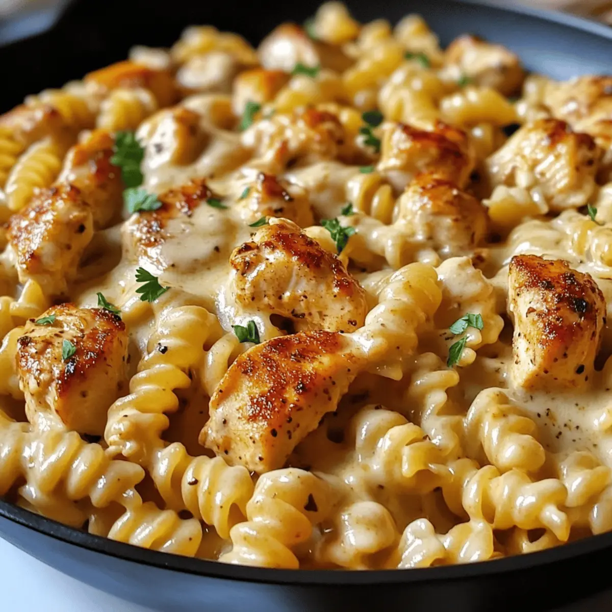 Cheesy Cajun Garlic Chicken Rotini Skillet for Cozy Nights