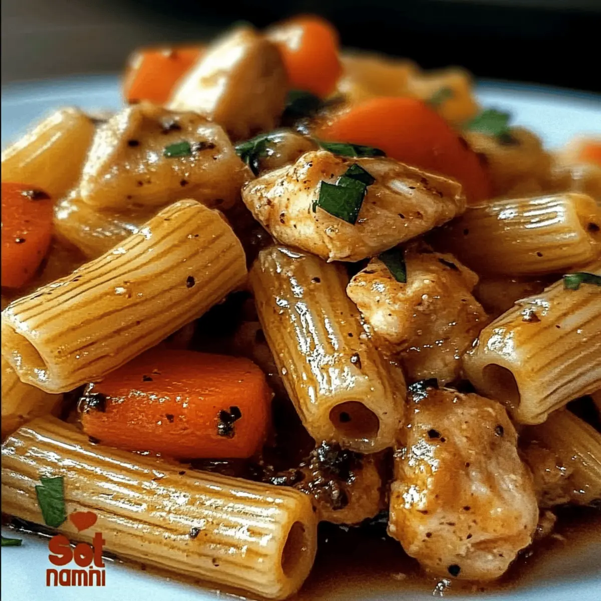 Sweet and Spicy Honey Pepper Chicken Panini Pasta Delight