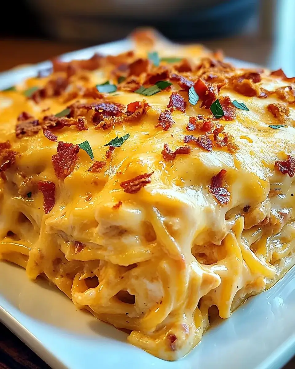 Spicy Southern Cheesy Chicken Spaghetti Casserole Delight!
