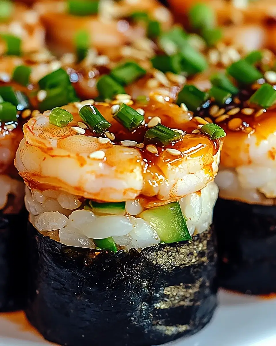 Spicy Shrimp Sushi Stacks: A Flavorful Layered Delight!