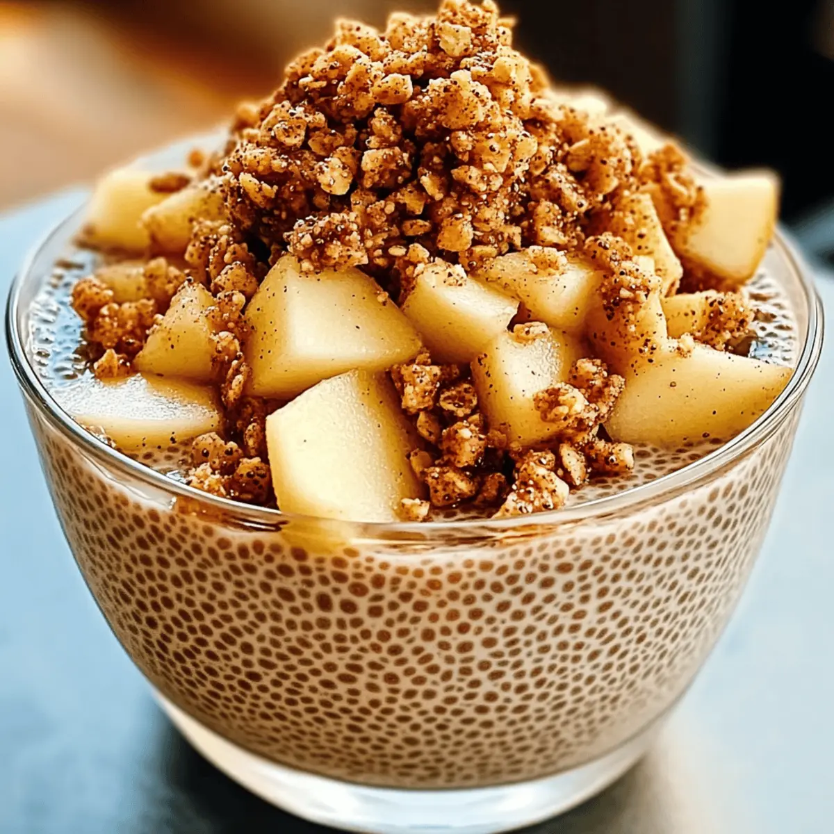 Irresistible Apple Crumble Chia Pudding You'll Love