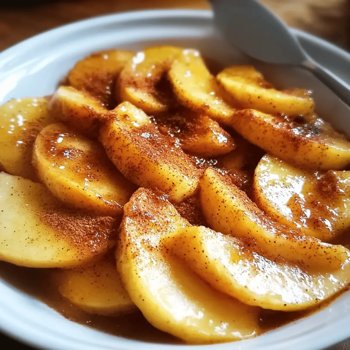 Baked Apple Slices with Cinnamon for a Cozy Dessert Treat