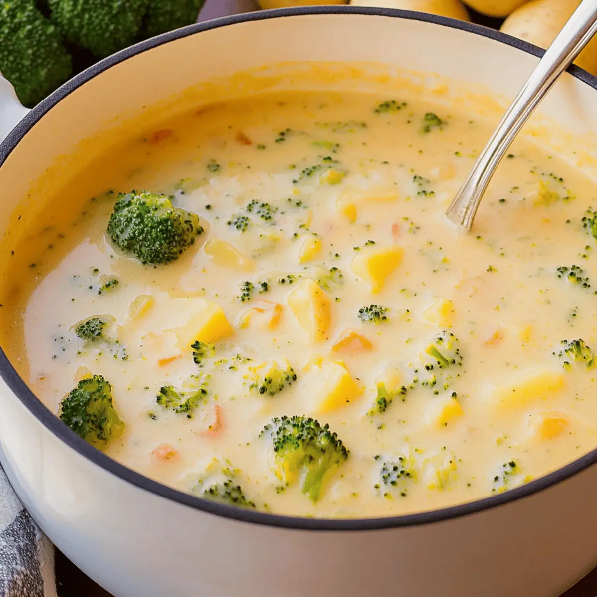 Creamy Cheddar Broccoli Potato Soup for Cozy Nights In
