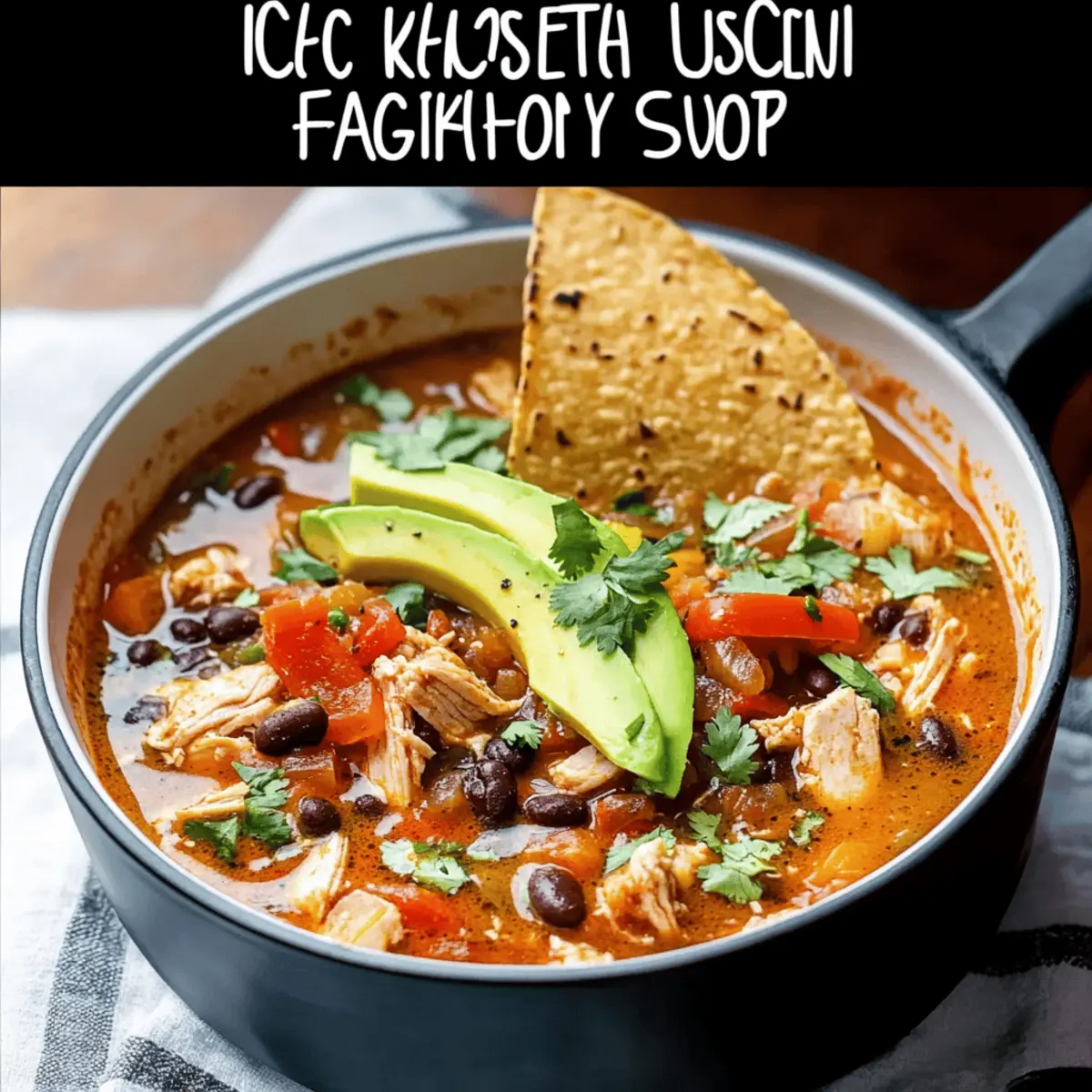 Cozy Chicken Fajita Soup for Ultimate Comfort Food Delight