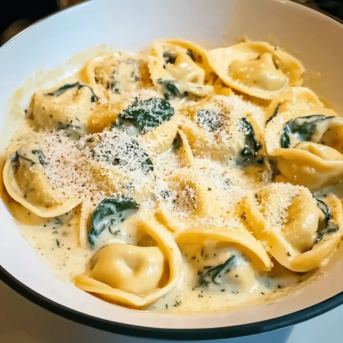 Creamy Tortellini With Spinach for a Cozy Dinner Night