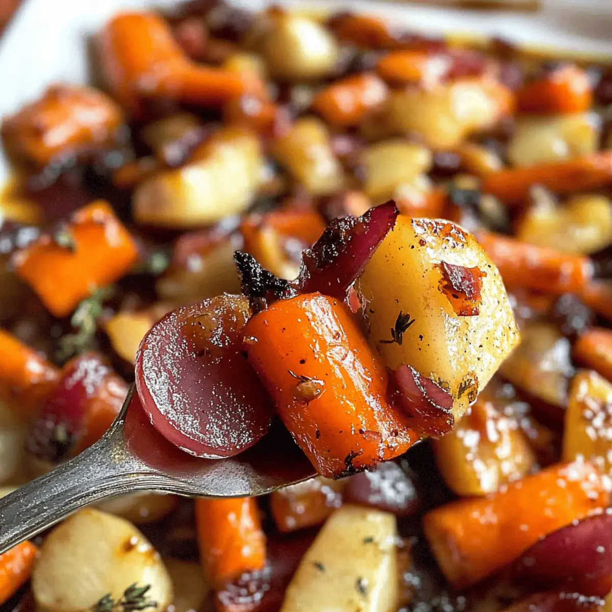 Maple Dijon Roasted Carrots and Apples: A Flavorful Vegan Delight