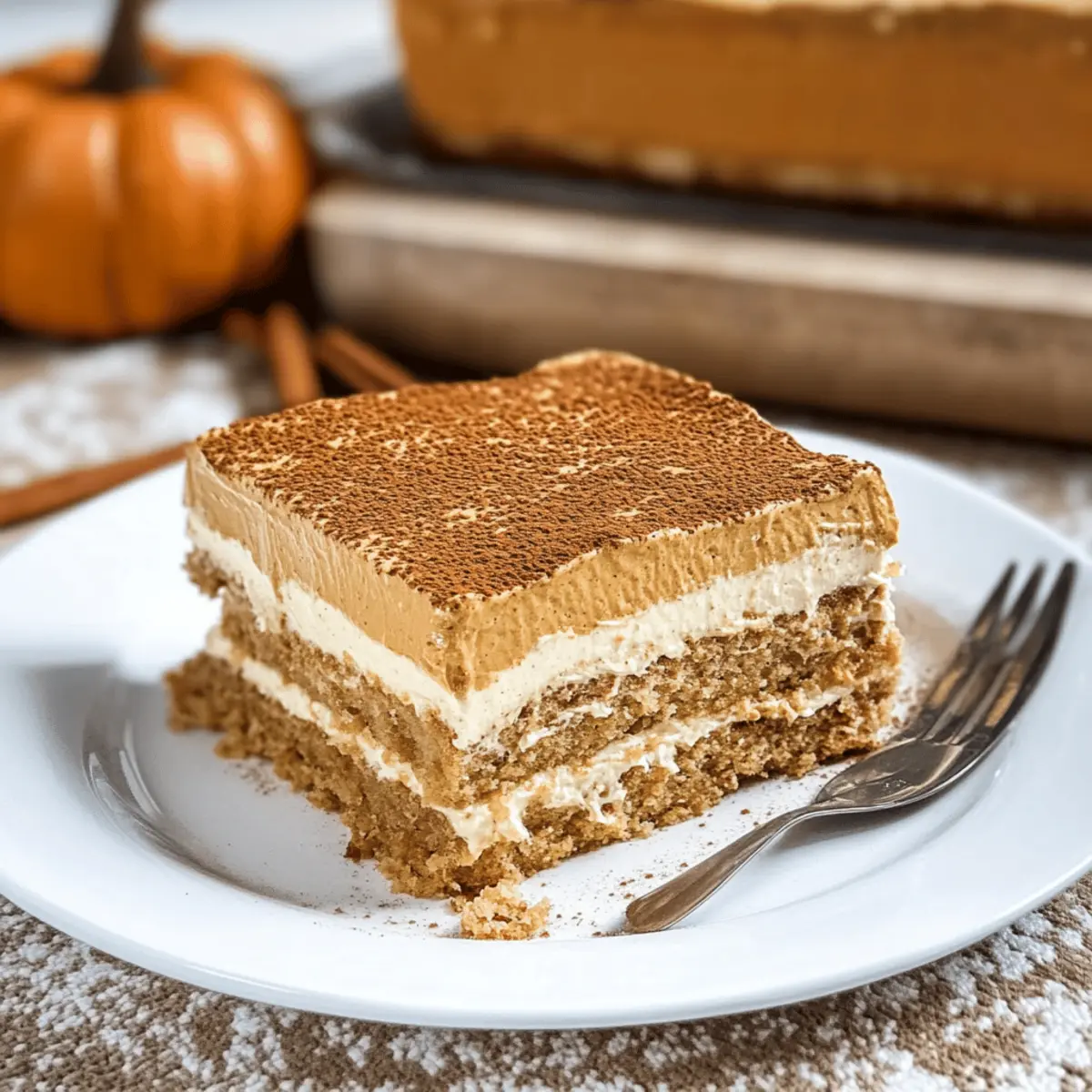 Irresistible No Bake Pumpkin Tiramisu for Cozy Fall Evenings