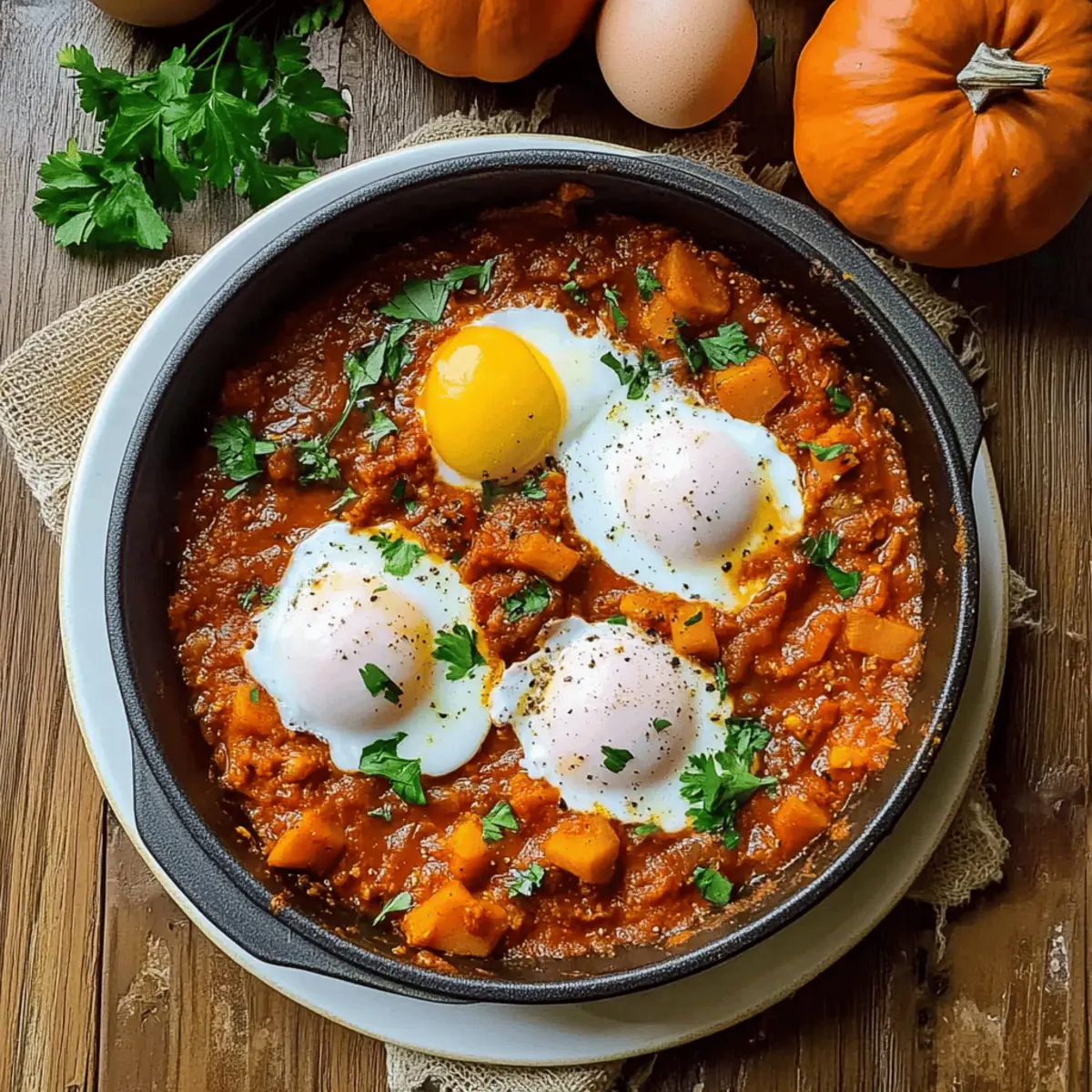Cozy Pumpkin Shakshuka: A Savory Autumn Breakfast Delight