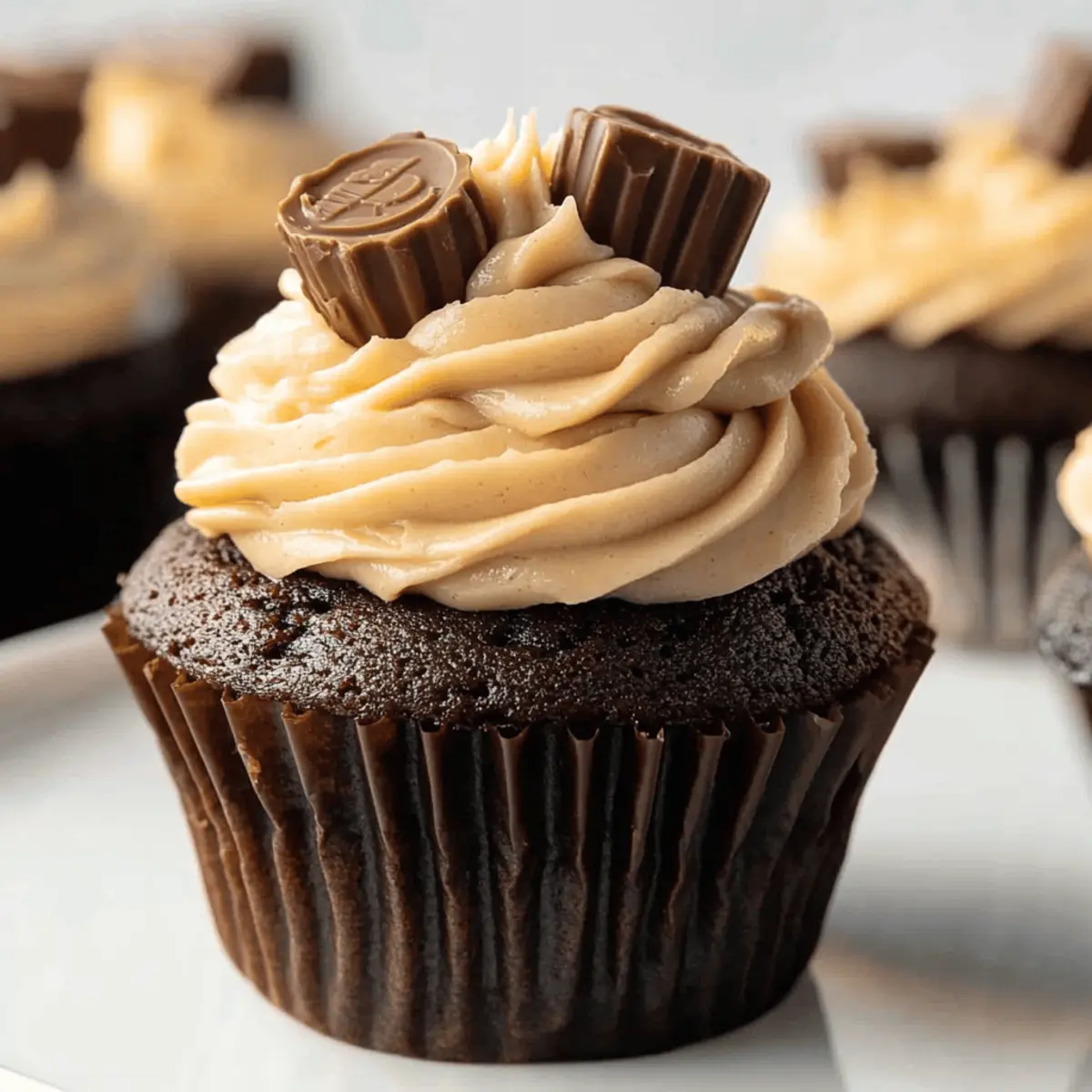 Irresistible Reese's Cupcakes with Creamy Peanut Butter Frosting