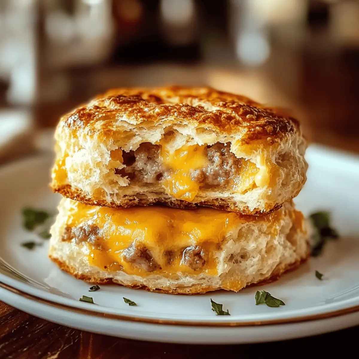 Sausage Cheese Butter Swim Biscuits: Heaven in Every Bite