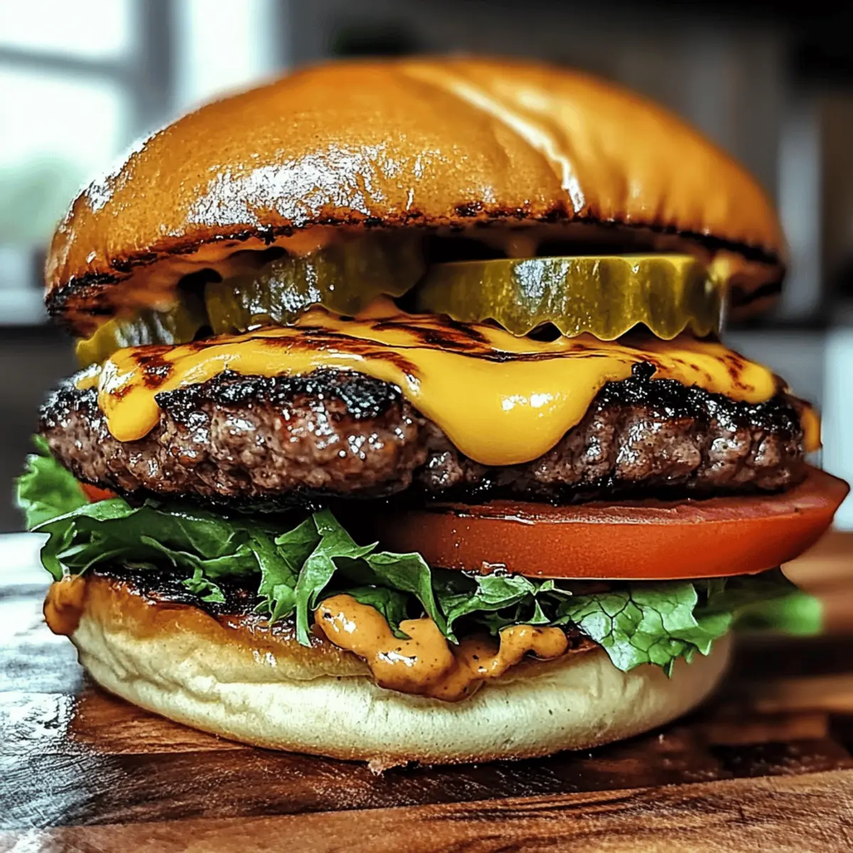 Smoked Cajun Cheese Burgers Bursting with Flavorful Heat