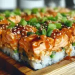 Spicy Salmon Sushi Bake