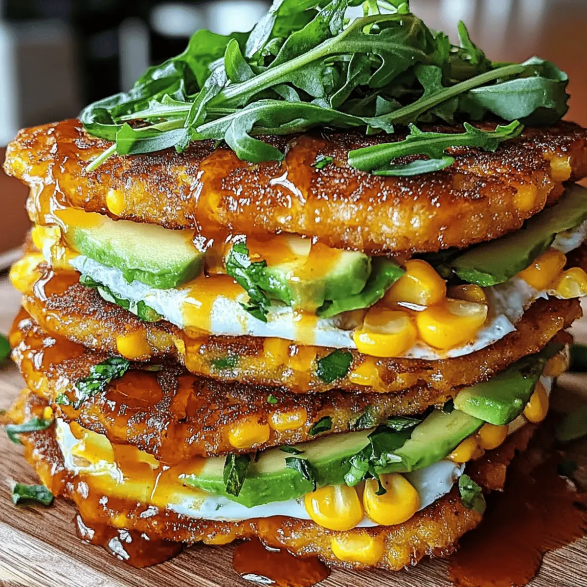 Delicious Sweet Corn Fritter Sandwiches for a Cozy Breakfast