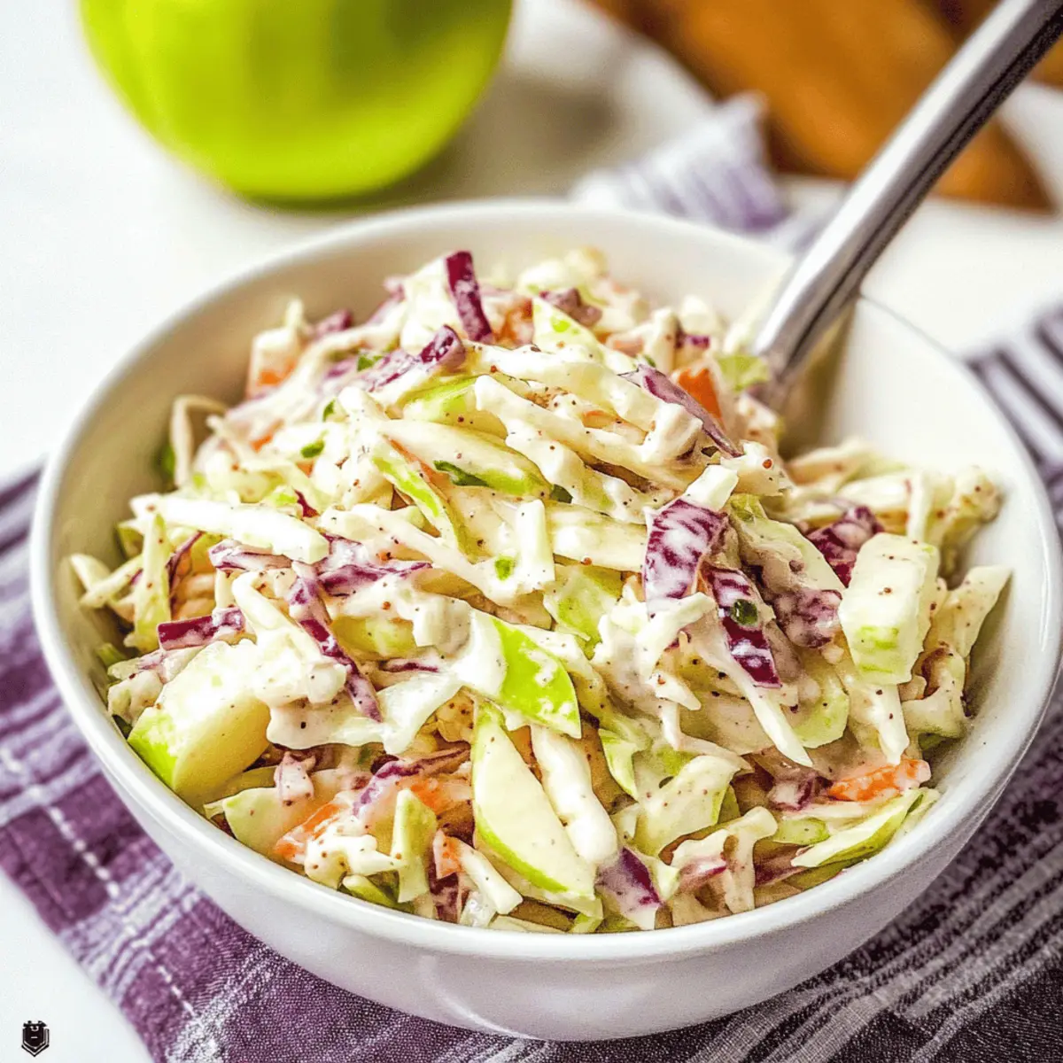 Sweet and Tangy Apple Coleslaw Salad That Dances on Your Tastebuds