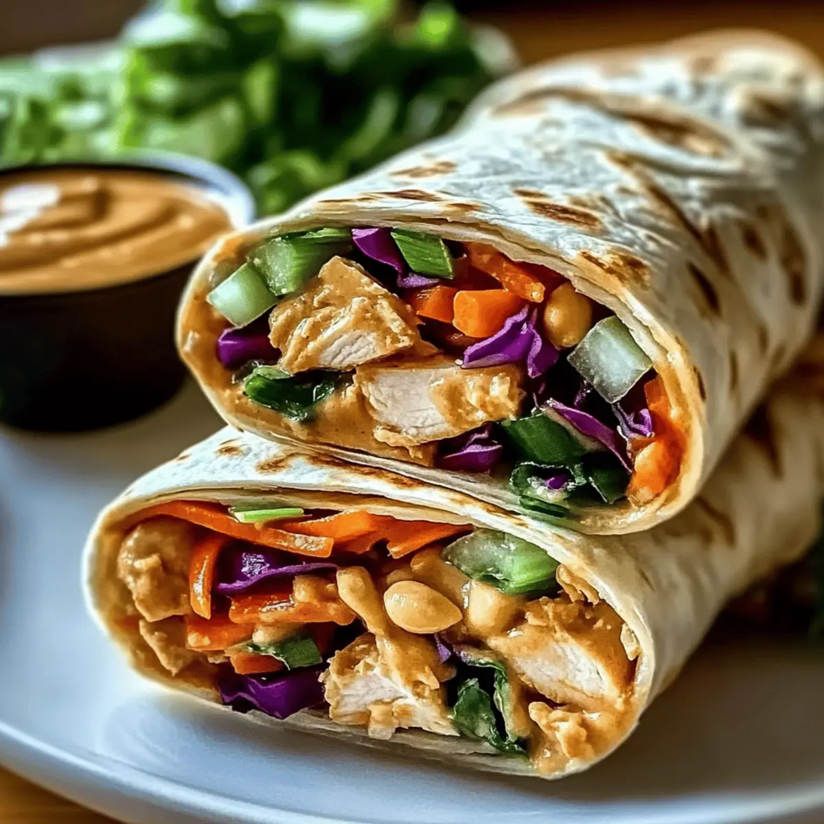 Thai Peanut Chicken Wraps for Quick and Flavorful Meals