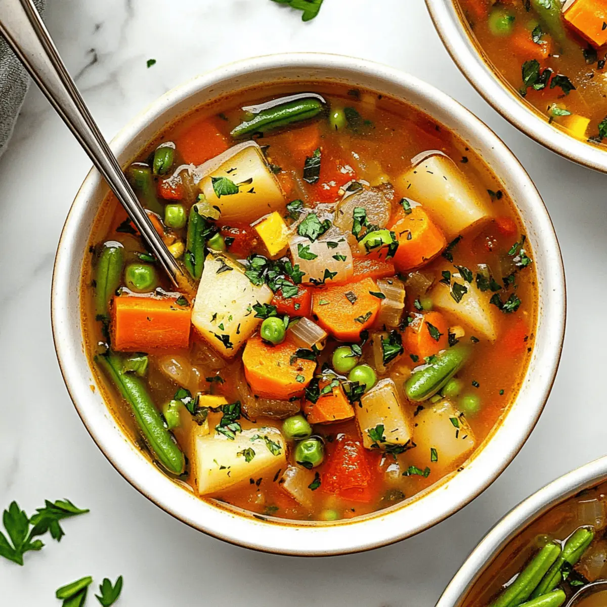 Warm Your Soul with Customizable Vegetable Soup Bliss