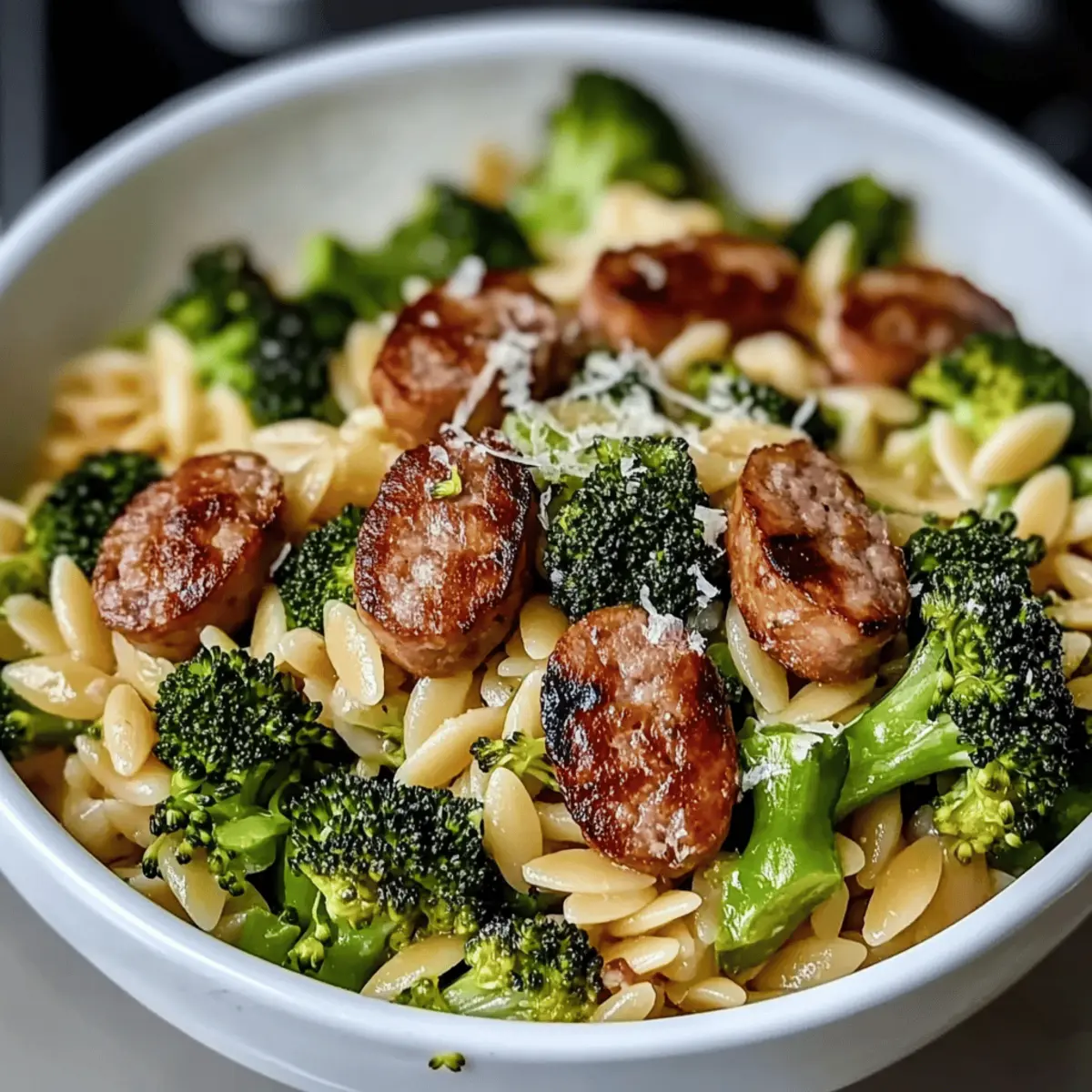 Savory Chicken Sausage and Broccoli Orzo in 30 Minutes