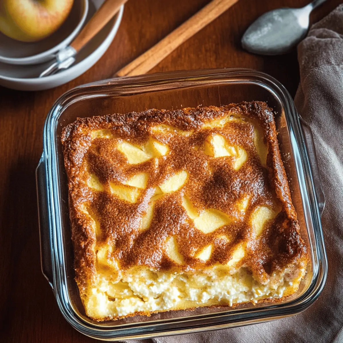 Apple Cinnamon Cottage Cheese Bake for Cozy Mornings