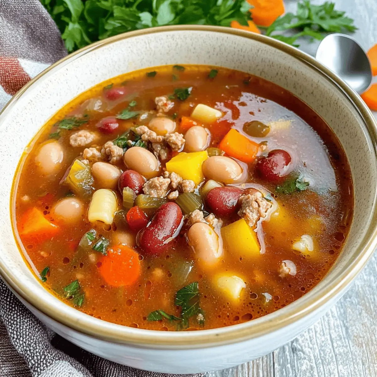 High Protein Minestrone Soup for Cozy Nights and Busy Days
