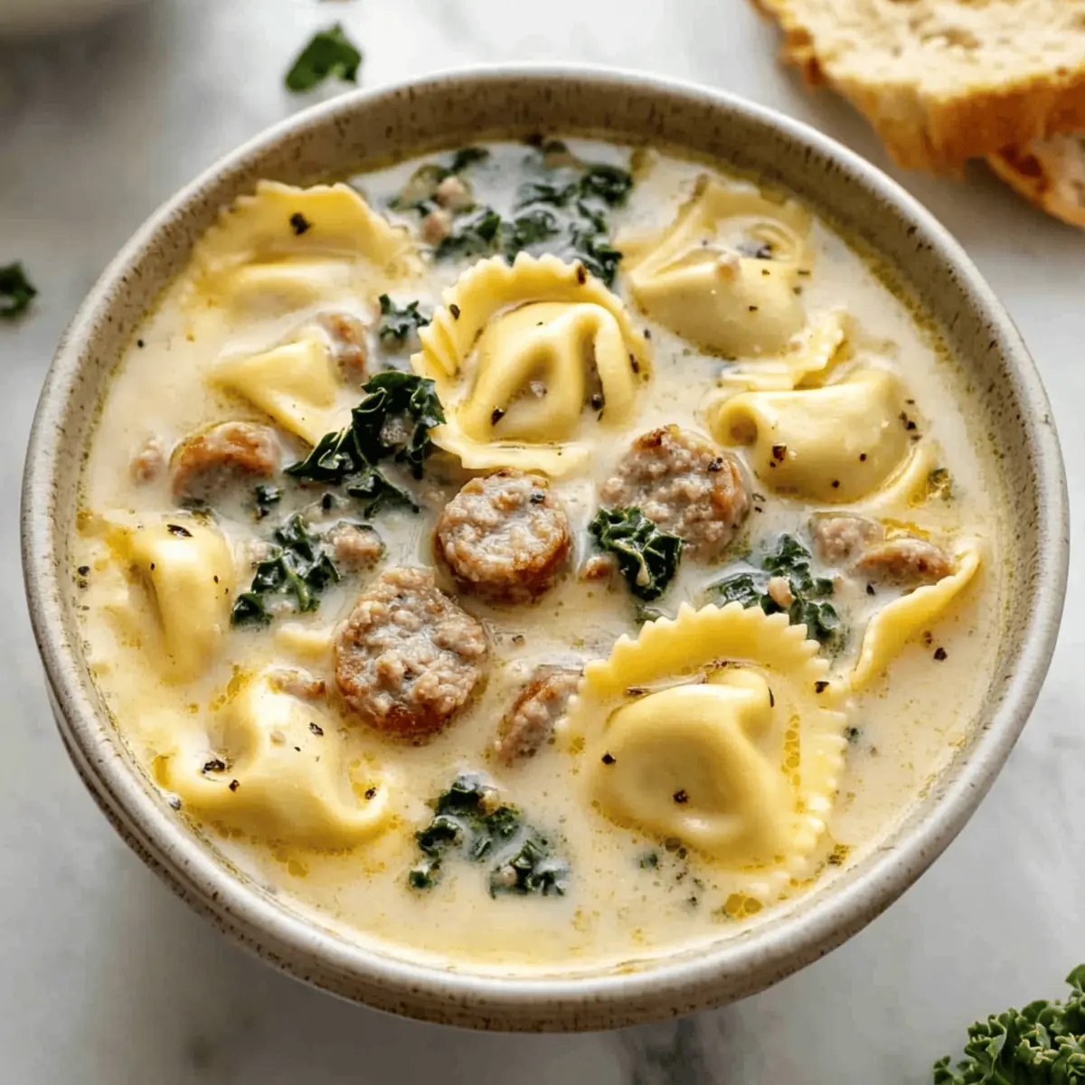 Creamy Sausage Tortellini Soup in Just 30 Minutes