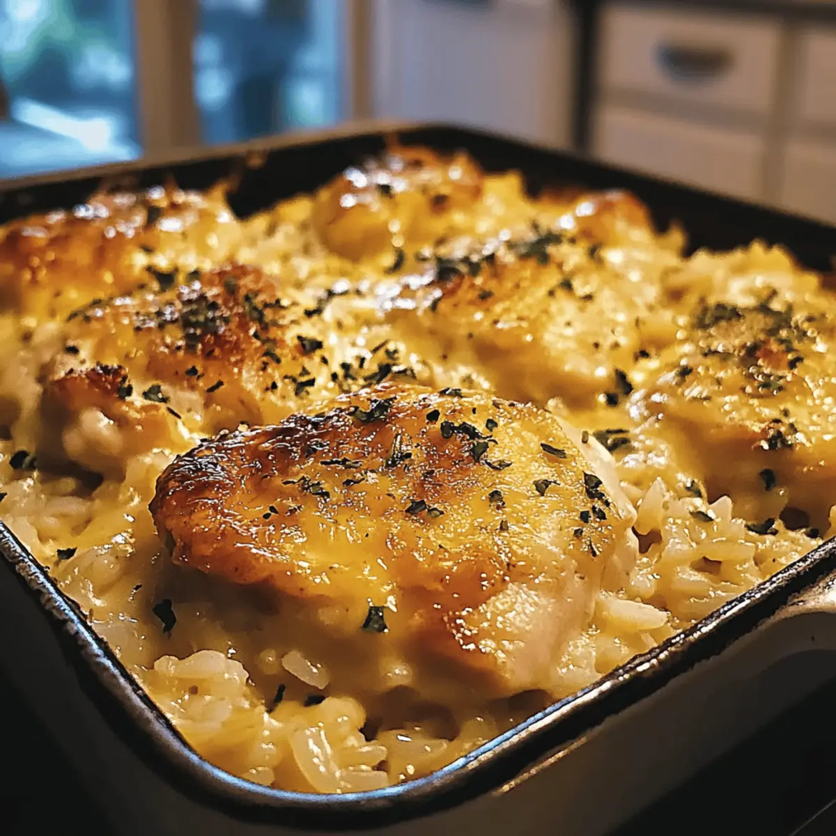 Garlic Butter Chicken and Rice Casserole: Cozy Comfort Dish