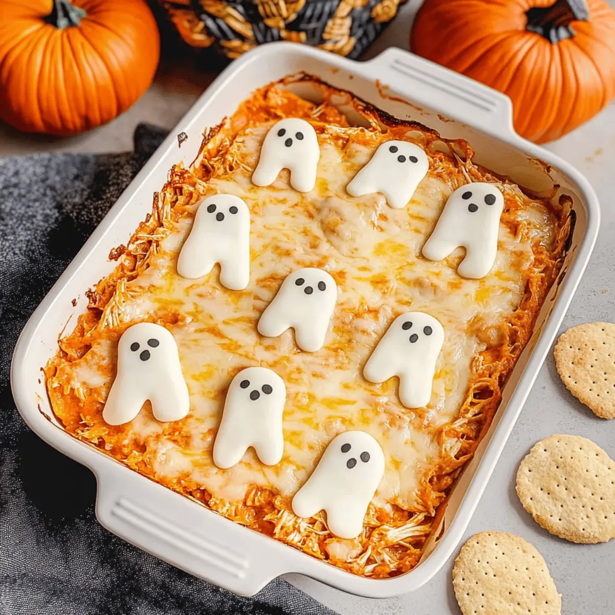 Spooktacular Halloween Buffalo Chicken Dip for Your Party