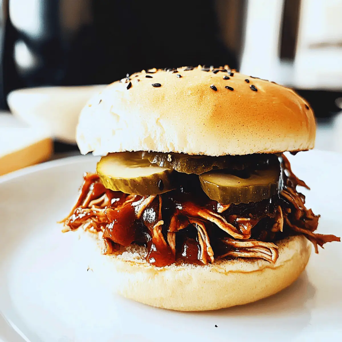 Melt-in-Your-Mouth Crockpot BBQ Chicken Sandwiches Recipe