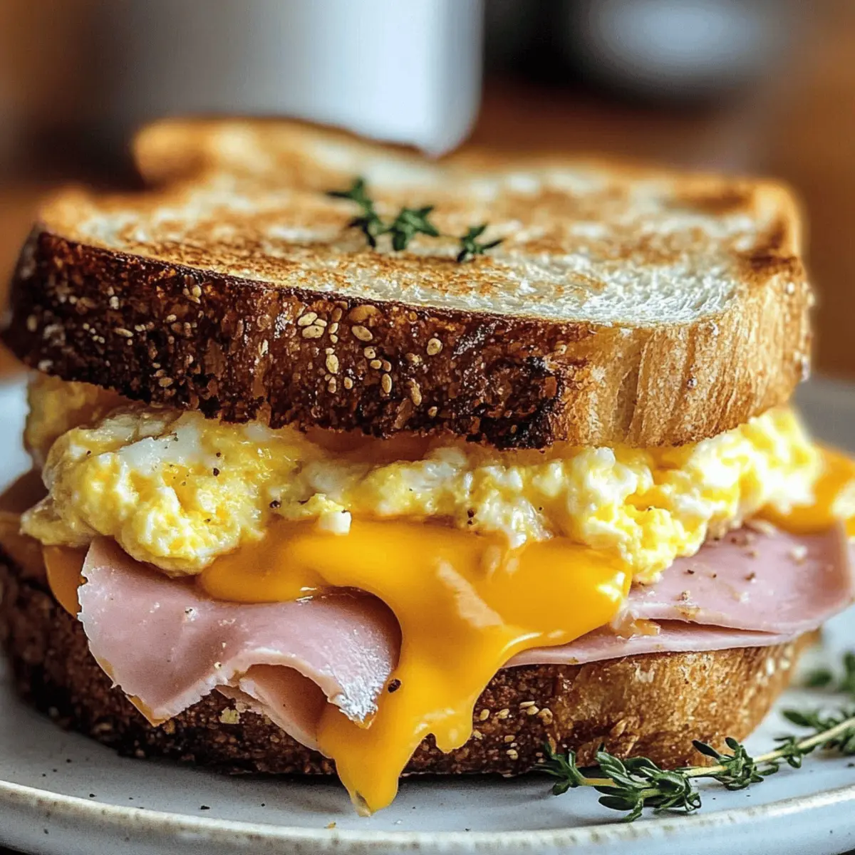 Egg and Ham Breakfast Sandwich: Quick, Cozy Morning Bliss