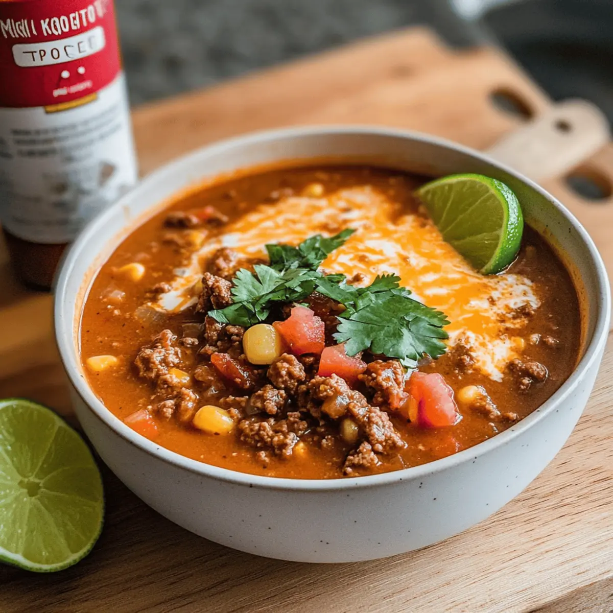 Creamy Queso Keto Taco Soup for Quick Comfort Food Bliss