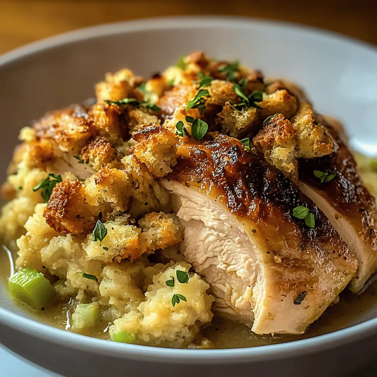 Mouthwatering Slow Cooker Chicken with Stuffing Delight