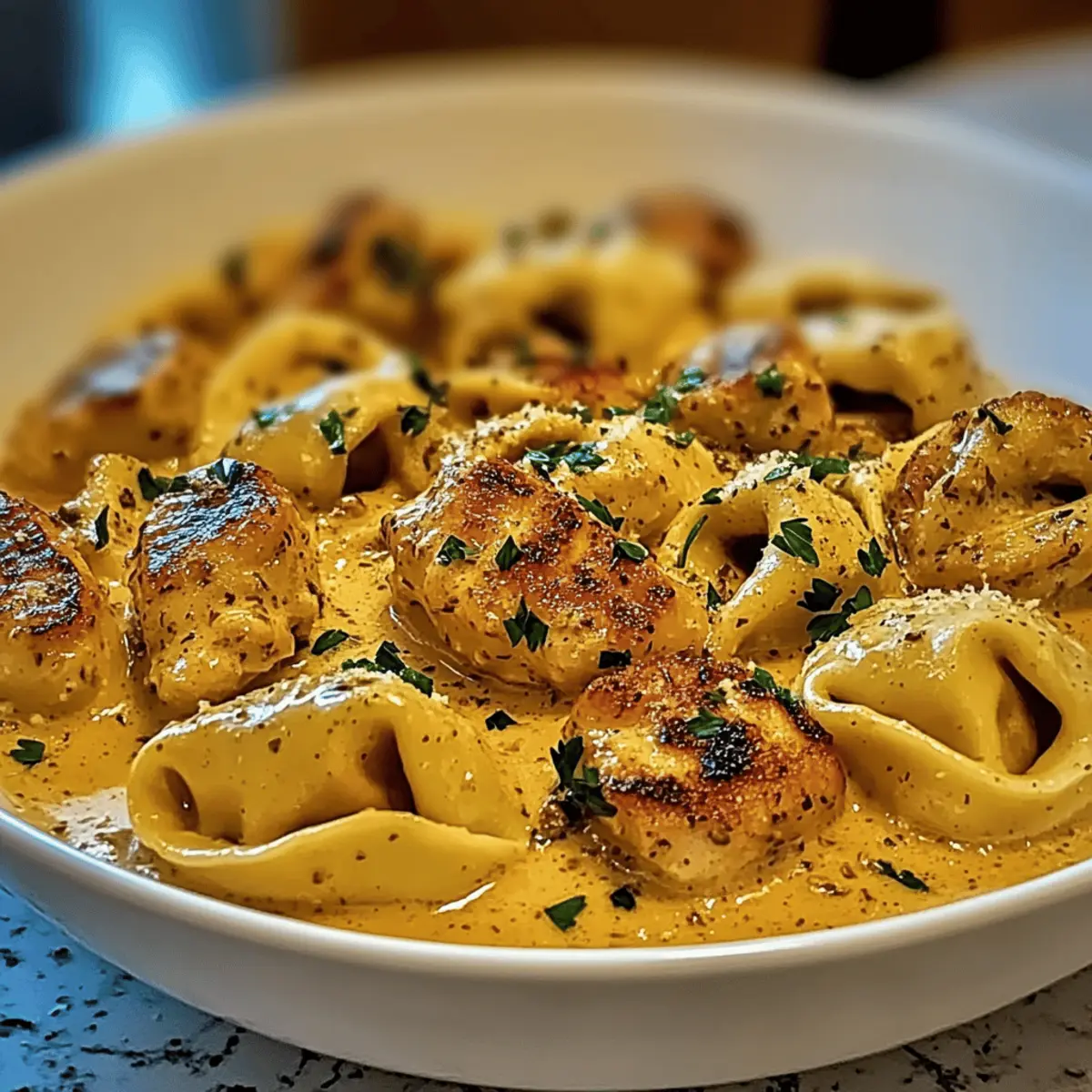 Cajun Chicken Tortellini with Garlic Sauce: Quick Gourmet Bliss