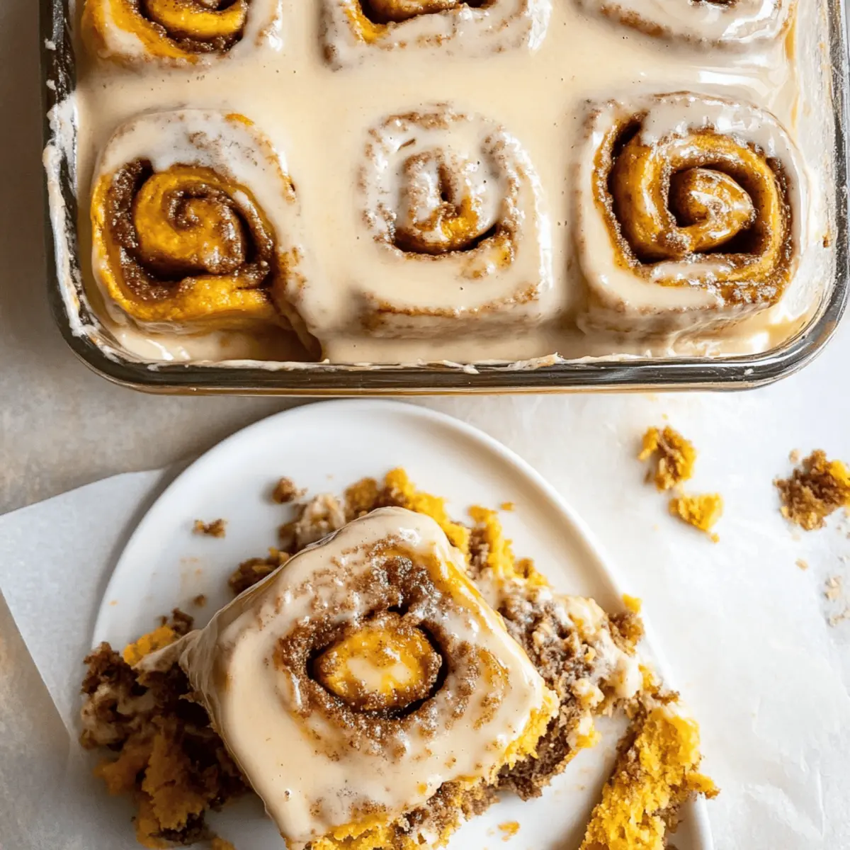 Delightful Pumpkin Cinnamon Rolls with Irresistible Icing