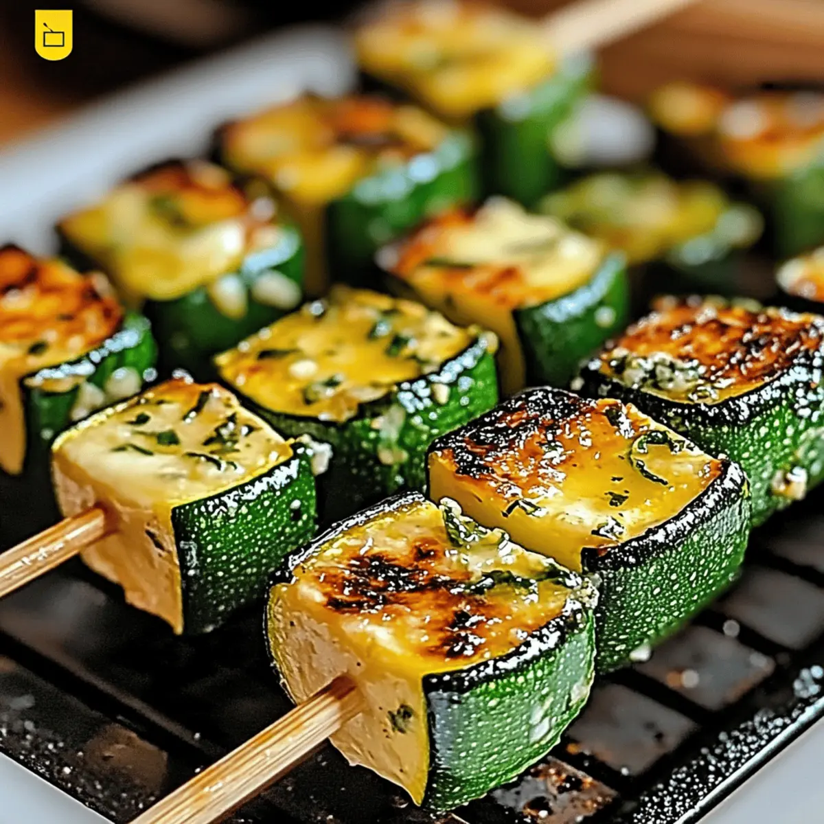 Garlic Butter Zucchini Skewers: Grilled Goodness in Minutes