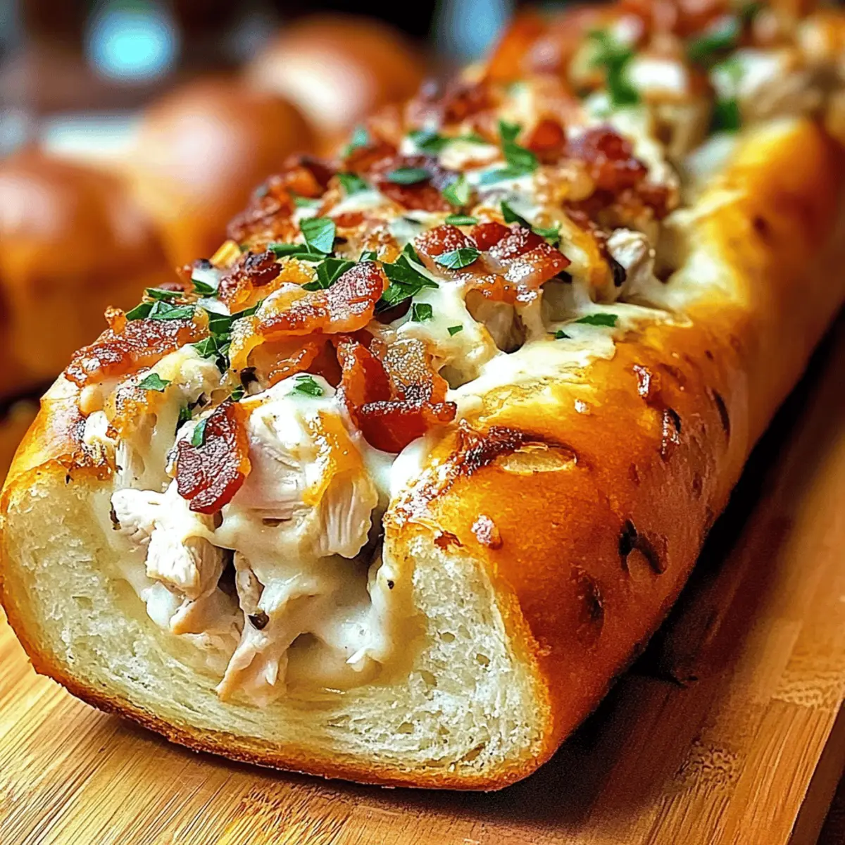 Chicken Bacon Ranch Stuffed Bread: A Cozy Comfort Delight