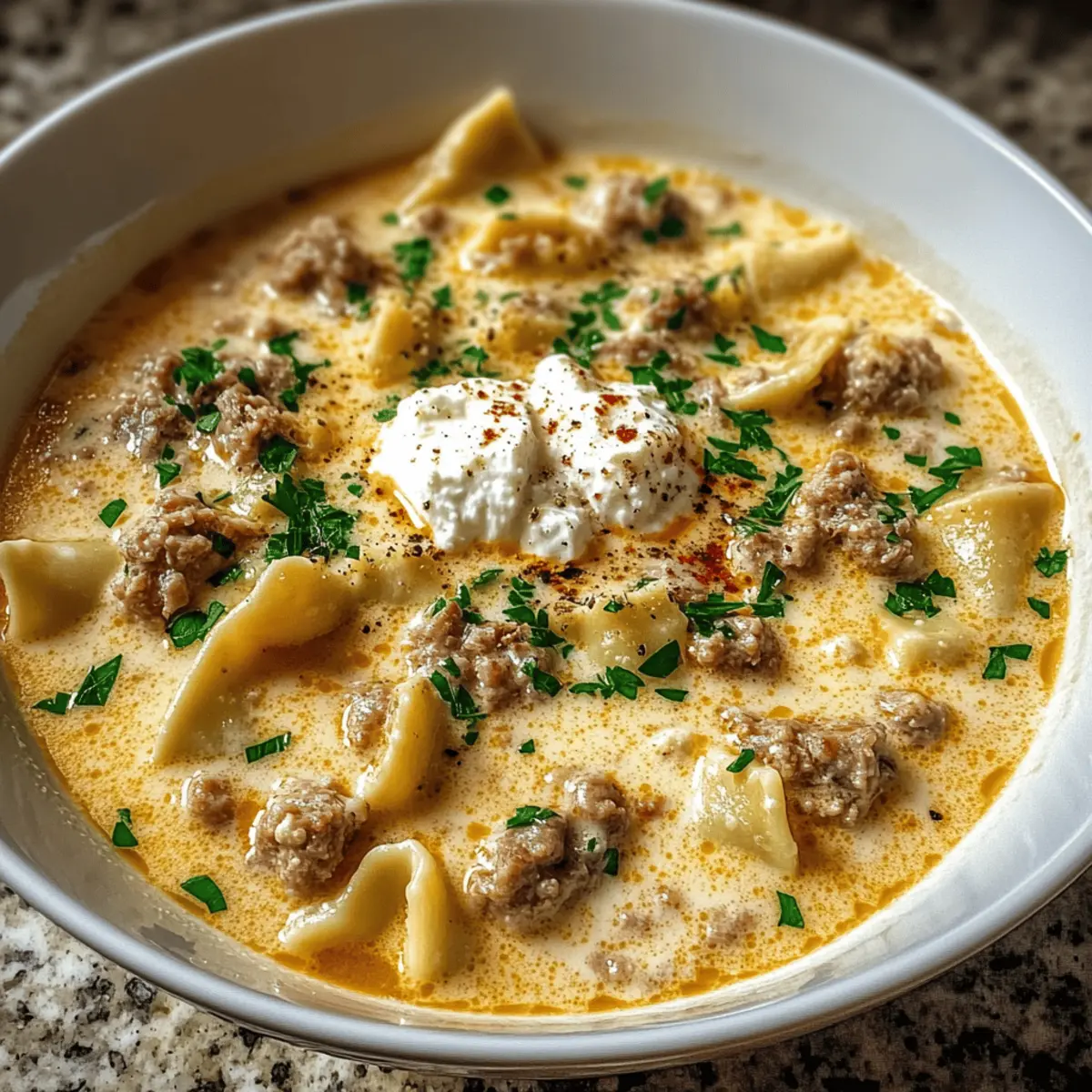 Creamy Alfredo Lasagna Soup That Warms Your Soul