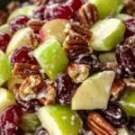 Apple Salad with Grapes, Pecans, and Dried Cranberries