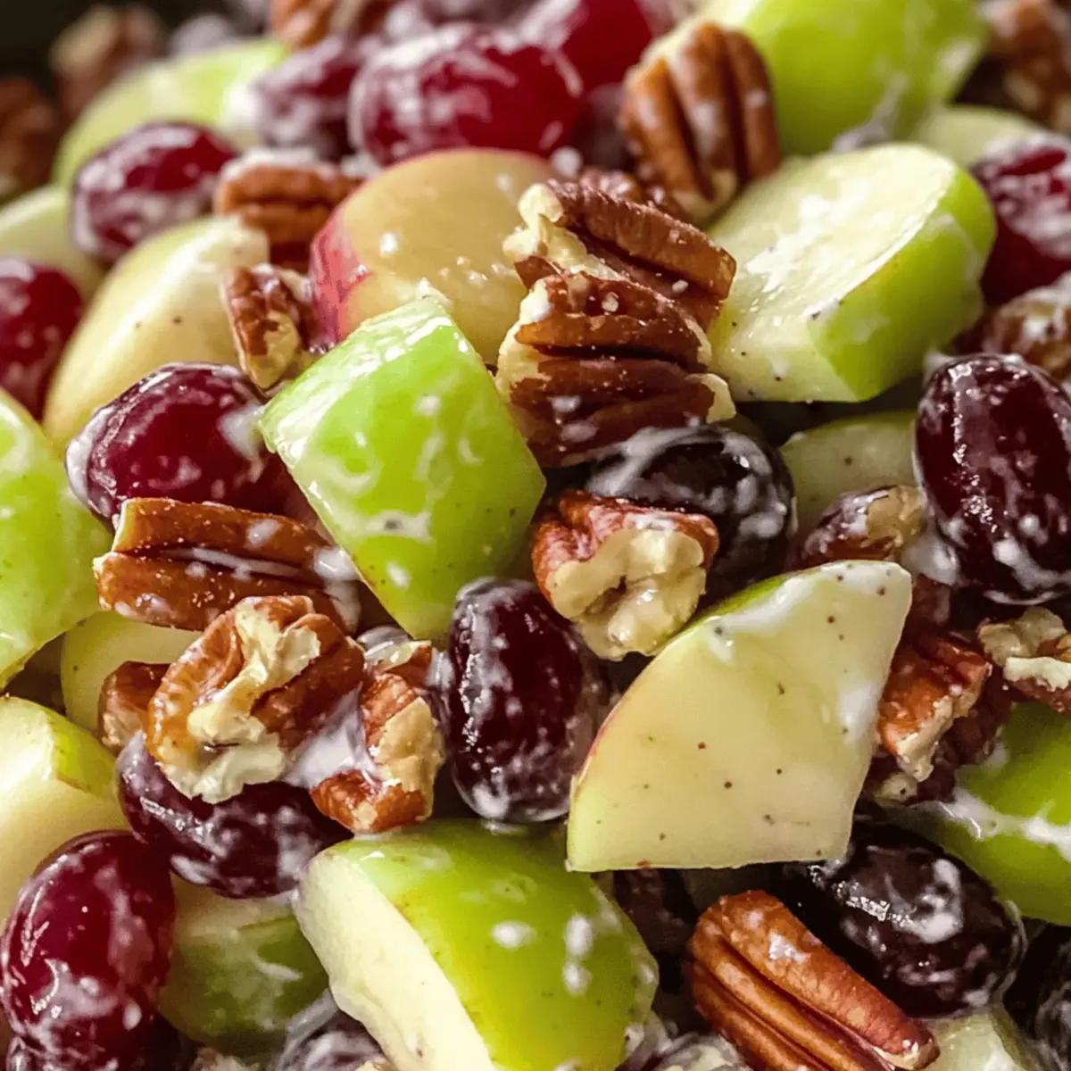 Fresh Apple Salad with Grapes, Pecans, and Cranberries Bliss