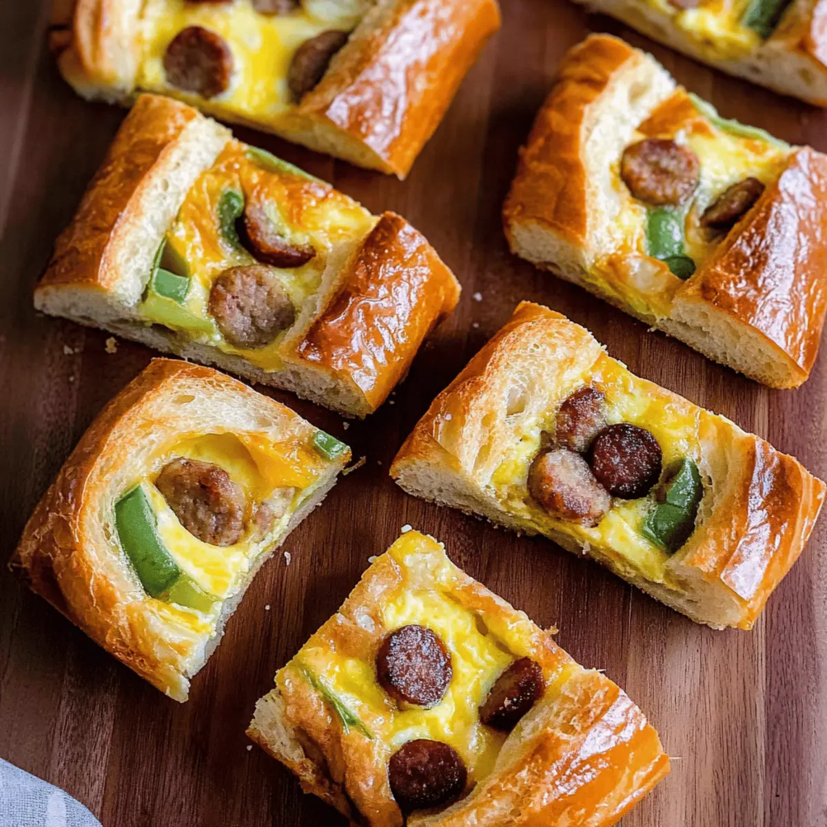 Irresistible Baked Egg Boats with Cheesy Sausage Goodness