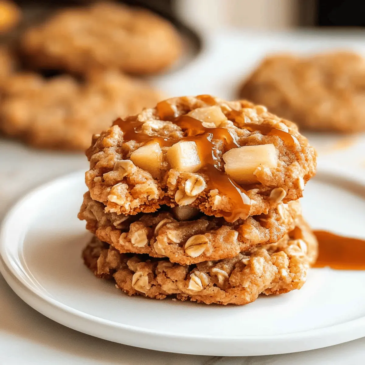 Chewy Caramel Apple Oatmeal Cookies That Feel Like Fall
